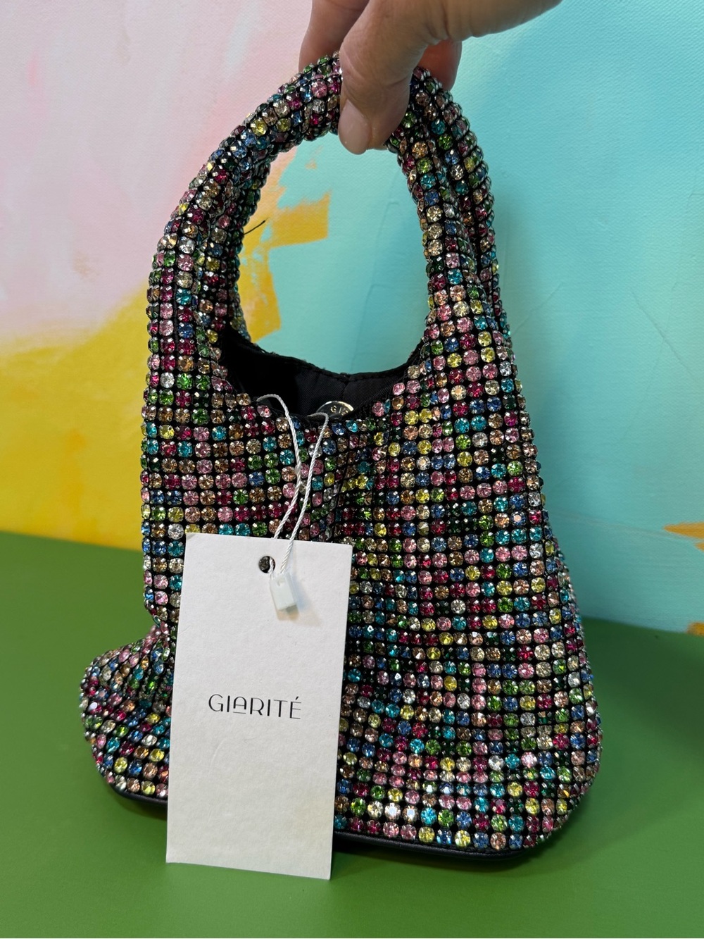 Multicolor Crystal Mini Bag